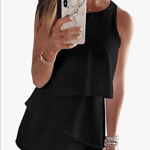 Black romper new in package womens size L